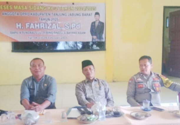 Anggota DPRD Dapil 4 Tanjab Barat, Fahrizal Tampung Aspirasi Warga Desa Taman Raja