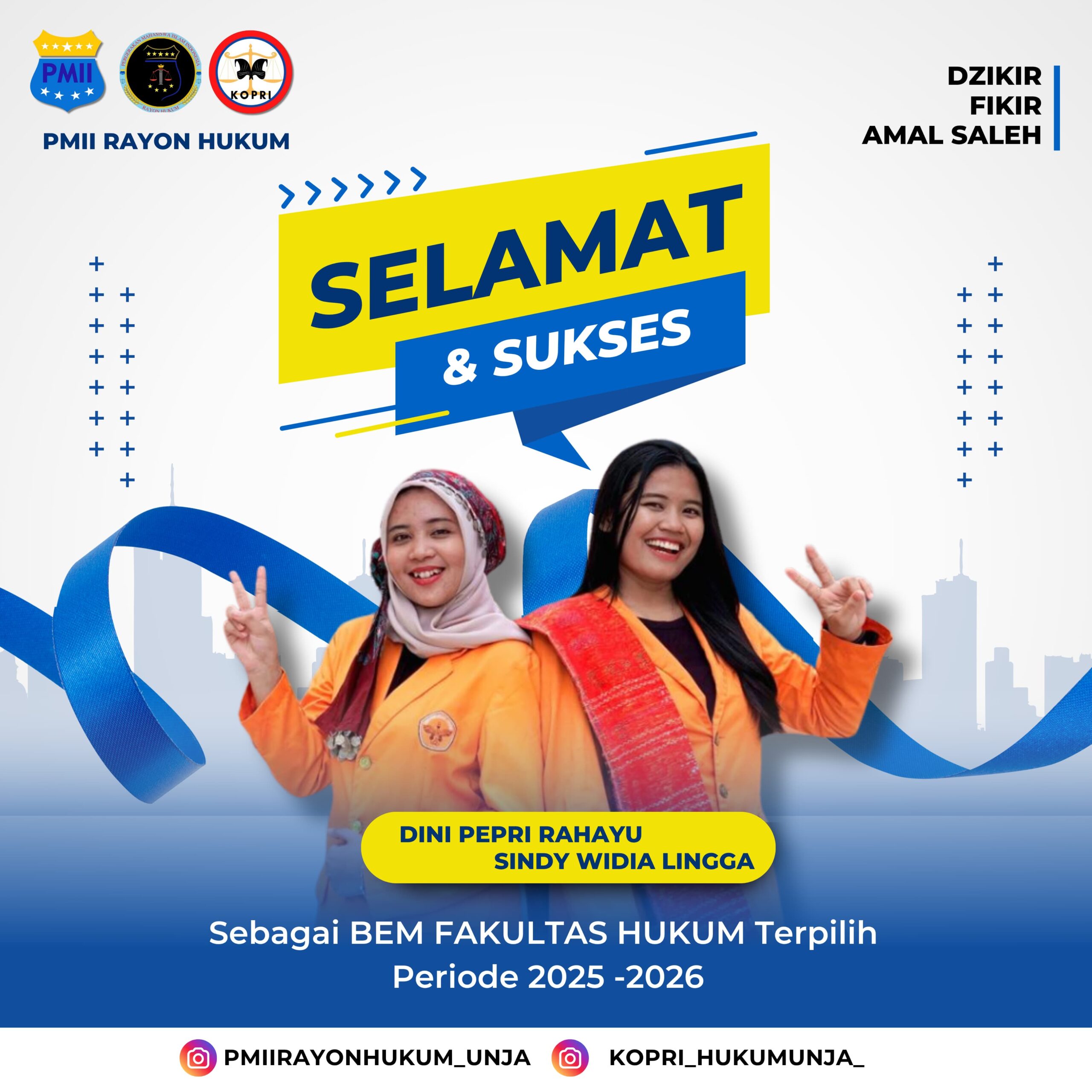 BREAKING NEWS! Dini-Sindi Menang Pilketum BEM FH UNJA, Unggul Usai Rapat Pleno