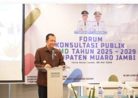 Bupati Muaro Jambi Bambang Bayu Suseno Buka Secara Resmi Acara Forum Konsultasi Publik RPJMD
