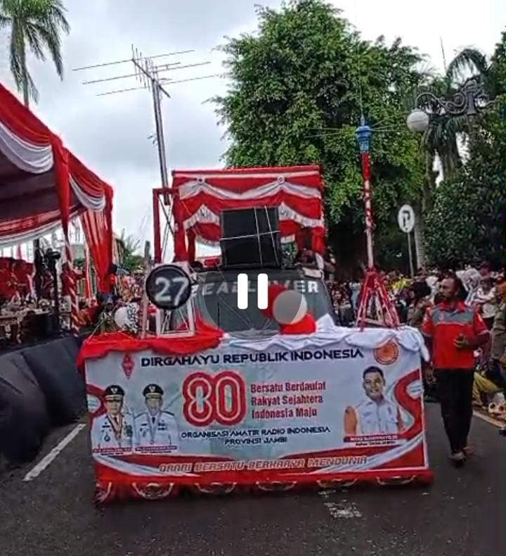 ORARI Daerah Dan Lokal Kota Jambi Ikut Semarakkan Pawai Pembangunan Dalam Rangka HUT RI Ke 80 di Jambi, Ritas: Bentuk Kebersamaan & Cinta Budaya 