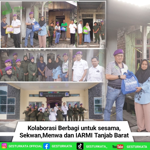 Kolaborasi Berbagi untuk sesama, Sekwan,Menwa dan IARMI Tanjab Barat