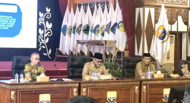 Bahas Soal APBD, Sekda Sudirman Pimpin Exit-Entry Meeting Bersama BPK RI di Jambi