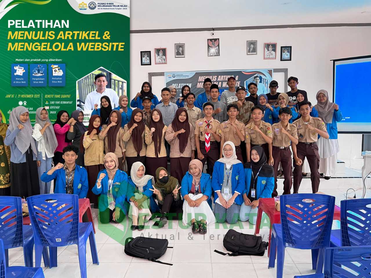 ERA DIGITALISASI: POSKO 09 KUKERTA IAI AN-NADWAH KUALA TUNGKAL MENGAJAK SISWA HINGGA PEMERINTAH DAERAH PRAKTIK LANGSUNG PEMBUATAN ARTIKEL DAN PENGELOLAAN WEBSITE