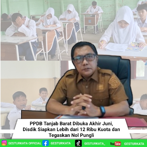 PPDB Tanjab Barat Dibuka Akhir Juni, Disdik Siapkan Lebih dari 12 Ribu Kuota dan Tegaskan Nol Pungli