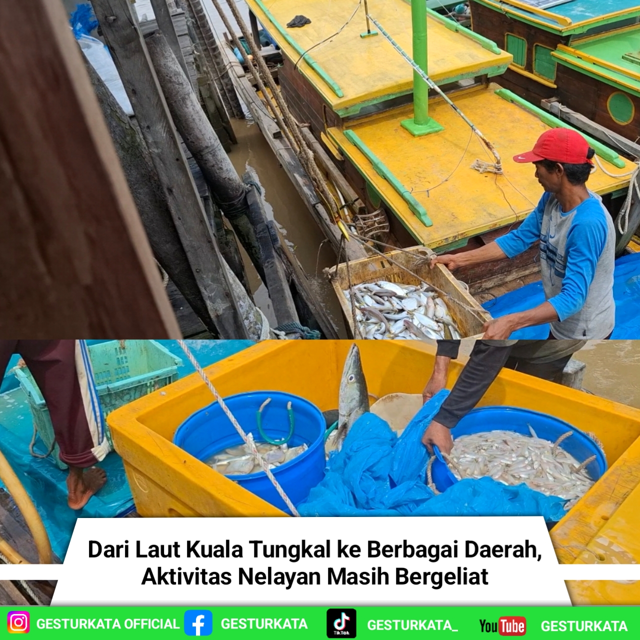 Dari Laut Kuala Tungkal ke Berbagai Daerah, Aktivitas Nelayan Masih Bergeliat