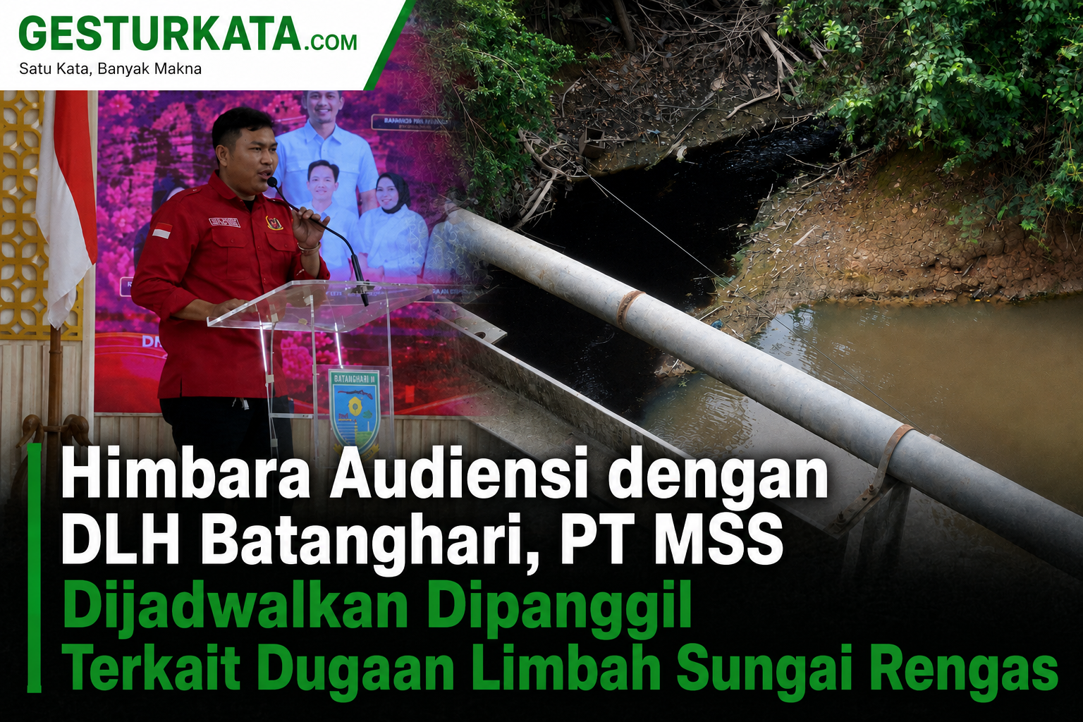 Himbara Audiensi dengan DLH Batanghari, PT MSS Dijadwalkan Dipanggil Terkait Dugaan Limbah Sungai Rengas