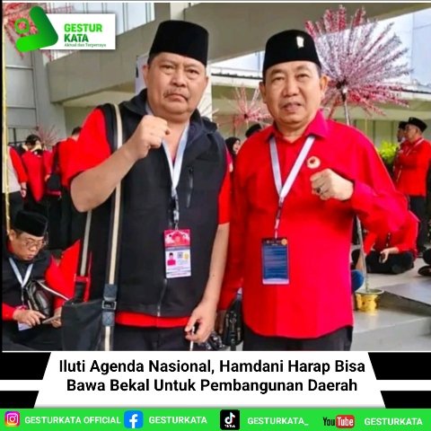 Ikuti Agenda Nasional, Hamdani Harap Bisa Bawa Bekal Untuk Pembangunan Daerah